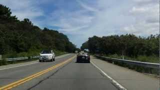 Montauk Highway NY 27 from Amagansett to Montauk eastbound Part 22 [upl. by Tillford798]