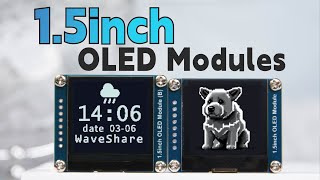 OLED Display Module 128×128 pixels 15quot BlackWhite for Raspberry PiArduinoSTM32 [upl. by Eriha]