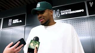 Giannis Antetokounmpo Postgame Media Availability  111824 [upl. by Nnylasor]