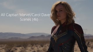 All Captian MarvelCarol Danvers Scenes 4K ULTRA HD [upl. by Casanova]