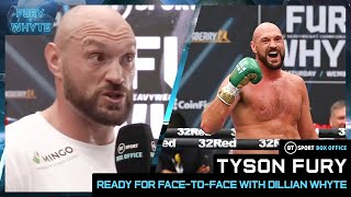 quotIve got a lot sayquot to Dillian Whyte Tyson Fury Open Workout Interview [upl. by Stephannie]