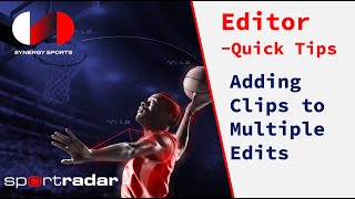 Adding Clips to Multiple Edits in the Synergy Editor [upl. by Vassaux]