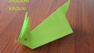 królik z papieru origami jak zrobić rabbit origami [upl. by Levitt]