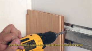 Instalación de un Revestimiento de pared de PVC Perfilplas® [upl. by Nanahs]