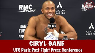 Full Ciryl Gane UFC Paris Post Fight Interview Reacts to KO win over Tai Tuivasa [upl. by Waldo]