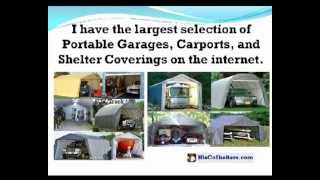 HisCoShelters Intro to Portable RV Garage Shelter Carport [upl. by Jandel]