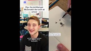 Pov the kid who got mcdonalds for lunch at school greenscreen school pov nostalgia shorts [upl. by Frank87]