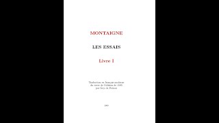 montaigne essais I57  sur lâge [upl. by Leede]