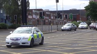 West Midlands Police cars responding with siren and lights [upl. by Rednael]