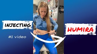 1 HUMIRA injection video FULL VIDEOankylosingspondylitis rheumatoidarthritis arthritis humira [upl. by Notlew]