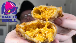 Taco Bell cheesy chicken crispanada review [upl. by Imaon641]