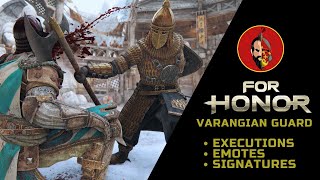 For Honor Varangian Guard All Executions Emotes Signatures [upl. by Aved215]