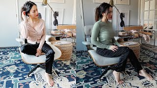 Intimissimi Lounge Haul How to style black satin trousers [upl. by Nitnelav913]