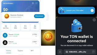 How to Connect Hamster Kombat To Telegram wallet ampTonkeepwallet amp MyTonwallet step by step video [upl. by Colombi]