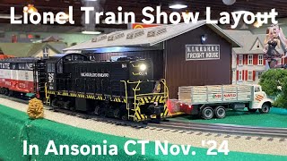 O Gauge at Warsaw Train Show  Nov 2024 All NEW Lionel Trains [upl. by Bagger579]