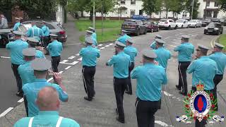 Rathcoole Protestant Boys FB  Cloughfern Young Conquerors FB Parade 170824 [upl. by Malynda319]