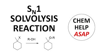 SN1 solvolysis reactions [upl. by Lennad]