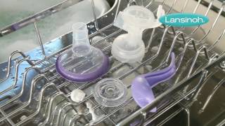 How to Clean the Lansinoh Manual Breast Pump [upl. by Gonick]