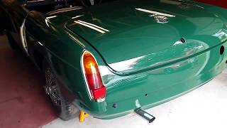 MGB project66  Walkaround and Tourist Trophy exhaust sound [upl. by Aiyotal]