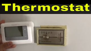 How To Replace An Analog Thermostat With A Digital OneTutorial [upl. by Anat328]