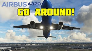 MSFS How to Fly a GoAround Procedure with the A320  Fenix A320  EGLL [upl. by Ias]