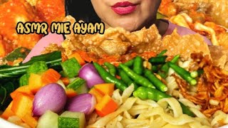 PEDAS GILAK 🌶️💥 ASMR MIE AYAM PEDAS  CHICKEN KARAAGE dan ACAR BAWANG MERAH  ASMR INDONESIA [upl. by Elcarim]