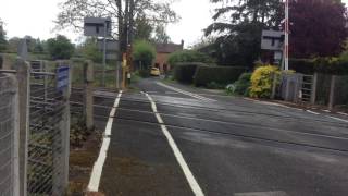 New Alarms  Double Stay Ashford Bowdler Level Crossing Shrops 01052017 [upl. by Virge62]