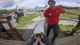 Westcoaster Slide LUGE  WHISTLER BC Blackcomb Mountain Upper Village [upl. by Ateval]