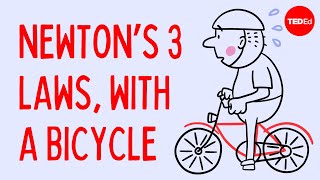 Newtons 3 Laws with a bicycle  Joshua Manley [upl. by Ydasahc]