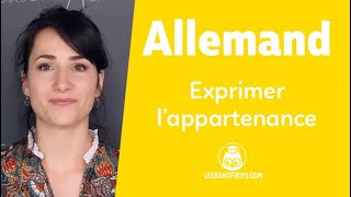 Exprimer l’appartenance  Allemand  Collège  Les Bons Profs [upl. by Joachim]