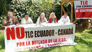 Colectivos sociales rechazan negociación de TLC con Canadá en medio de secretismos de Noboa [upl. by Melony]