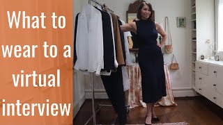 What To Wear To A Virtual Interview  Tips For A Zoom Interview zoominterview virtualinterview [upl. by Yarod]