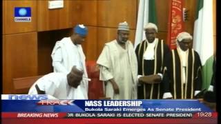 Bukola Saraki Emerges Senate President  090615 [upl. by Marlea]