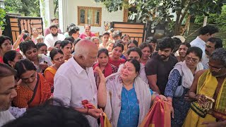 RAJENDRA PRASAD FAMILY MEMBERS EMOTIONAL VIDEO AT RAJENDRA PRASAD DAUGHTER HOUSE [upl. by Atiras524]