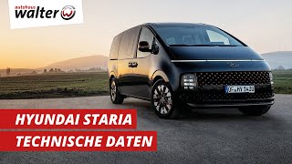 Technische Daten Hyundai Staria  Was kann der edle Van von Hyundai [upl. by Noval]