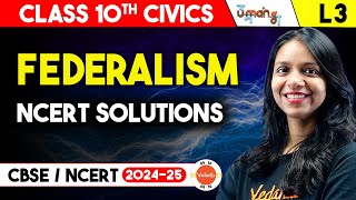 Federalism Class 10 NCERT Solutions  CBSE Class 10 Political Science Civics Chapter 2 [upl. by Ediva915]