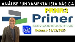 PRNR3  PRINER SERVIÇOS INDUSTRIAIS SA ANÁLISE FUNDAMENTALISTA BÁSICA PROF SILAS DEGRAF [upl. by Lebatsirc619]