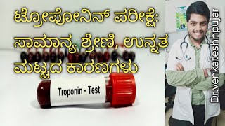 Troponin testtroponin I testtroponin t testtrop I testtrop t testKannada explanation [upl. by Eniamzaj]