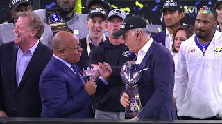 Super Bowl LVI Trophy Presentation for Los Angeles Rams [upl. by Zosema]