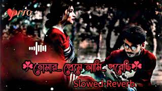 তোমার প্রেমে আমি পরেছি  Tomar preme ami porechi slowed reverb bangla lofi song💛 [upl. by Otrebor]