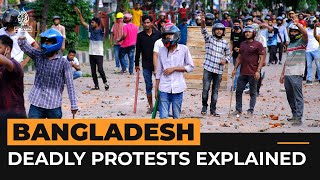 Bangladesh’s deadly protests explained  Al Jazeera Newsfeed [upl. by Dorin191]