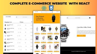 How To Create Complete Ecommerce Website Using React JS  Ecommerce Website Using React JS [upl. by Gavin]