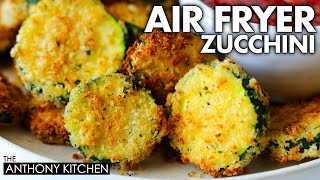 The CRISPIEST Air Fryer Zucchini EVER [upl. by Ardenia298]