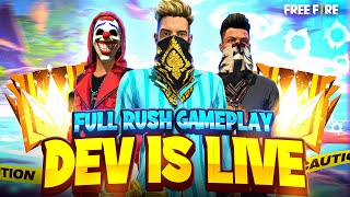 ONEHAND GAMEPLAY  FREE FIRE LIVE  DEV ALONE IS BACK  Garena Free Fire [upl. by Dilaw]