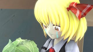 SFM touhou Marisa forces Rumia to eat cabbage [upl. by Orvan15]