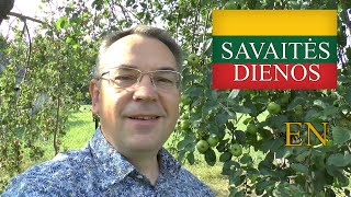 LITHUANIAN LESSON 167  DAYS OF THE WEEK  SAVAITĖS DIENOS [upl. by Atika]