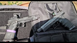 Staccato P vs CZ P10F flat shooting how thumb rest help recoil gun speed usa speed awesome [upl. by Hoffarth929]