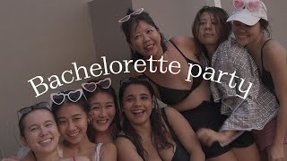 A VERY CHAOTIC BACHELORETTE BEACH PARTY VLOG first time being a bridesmaid [upl. by Lledniuq]