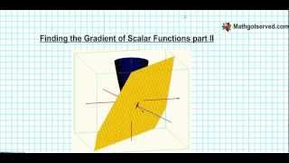 Finding Divergence of Scalar Functions part II [upl. by Dnalram538]