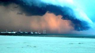 storm op strand aan zee Knokke 05082013 [upl. by Gemina860]